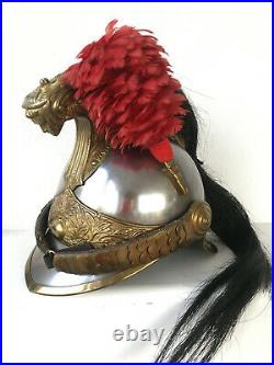 Superbe casque de Dragon Modèle 1874 Cavalerie 14-18 fabrication Franck