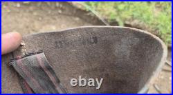 Superbe paire de bottes allemandes WW1 mod 1866 cuir fauve. Tbe. Régimentées