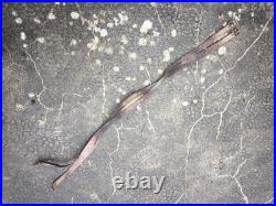 Superbe selle sangle cuir fauve fontes officier de cavalerie ww1 dessous feutre