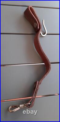 Suspente Bélière Sabre WW1 1914/18 Luxe Cuir surpiqué Officier FRANCE ORIGINAL