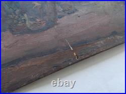 Tableau Peinture Ancien Militaire Ww1 Tranchee Franck Elim Elie De La Moriniere