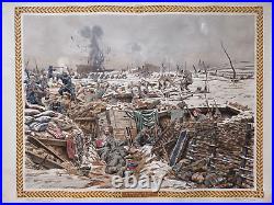 Tableaux Affiche Histoire France Série LA GUERRE TH SMID 1916 /Militaria