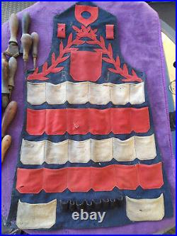 Tablier de cordonnier militaire du 152eme régiment d'infanterie 1914 très rare