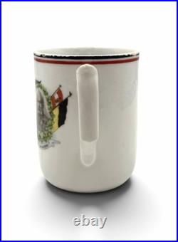 Tasse patriotique allemande WW1 1914 Empereur Guillaume II / François-Joseph 1er