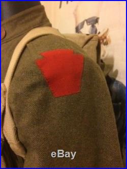 Tenue US WW1 WWI veste pantalon tunic pants sac