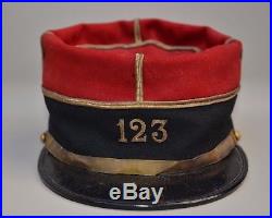 Tenue dadjudant-chef du 123 RI 1914 (képi, tunique et épaulettes)