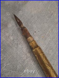 Trench Art Artisanat Tranchee Porte Plume 1914 1918 Poilu Verdun