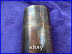 Trench art Douille souvenir du 5eme RIC en Alsace 1ere guerre mondiale