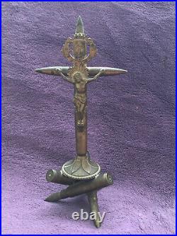 Trench art crucifix artisanat de poilu Verdun 1914 -1918