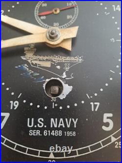 Tres Belle Horloge De Bateau US NAVY DE 1958 USN USA