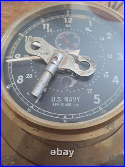 Tres Belle Horloge De Bateau US NAVY DE 1958 USN USA