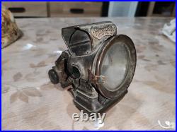 Très Rare Lampe A Pétrole Anglais Ww1 WW2 Marquage Pour Vélo Militaire