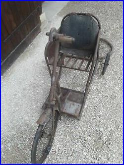 Tricycle mutilé de guerre Poirier 1930/1940 poilu grenier