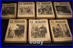 ULTRA RARE Complete WWI War Run LE MIROIR 1914-1919 No. 37 to End