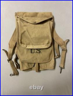 US WW1 M1910 Haversack, LONG 11-17 daté, nommé, 1917, AEF