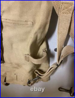 US WW1 M1910 Haversack, LONG 11-17 daté, nommé, 1917, AEF