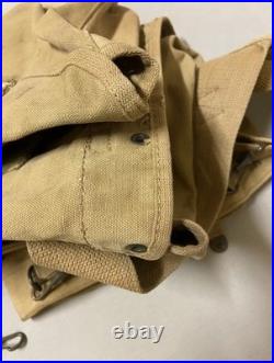 US WW1 M1910 Haversack, LONG 11-17 daté, nommé, 1917, AEF