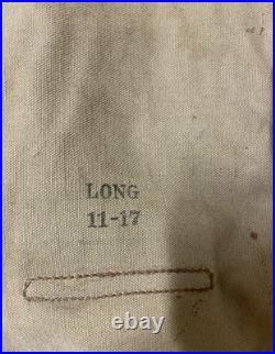 US WW1 M1910 Haversack, LONG 11-17 daté, nommé, 1917, AEF