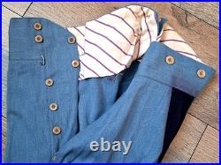 Un pantalon bleu horizon modèle 1918 / 1920 ww1 / ww2 militaria