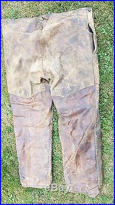 Un pantalon de vol navigant cuir 1914-1918 ww1 militaria