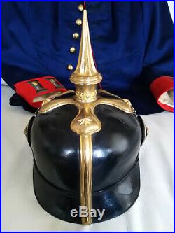 Uniforme, épaulettes, casque à pointe de général 2e Garde-Regiment 1900