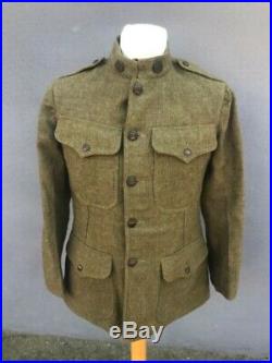 Uniformes US 14/18 veste et pantalon datée 1918 WW1