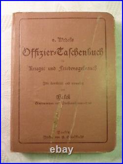 V. Wedels Offizier-Taschenbuch pour Kriegs- Et Friedensgebrauch, Balck, 1917
