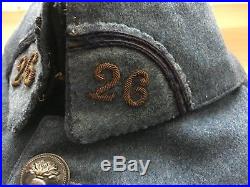 Vareuse bleu horizon de lieutenant du 26e RI vers 1917 1918