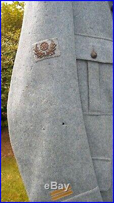 Vareuse officier bleue horizon 1914-1918 2e Régiment des chemins de fer