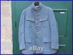 Vareuse /tunique 4 Poches Officier Bleu Horizon Ww1 Veste Officier Bh 1915/1918