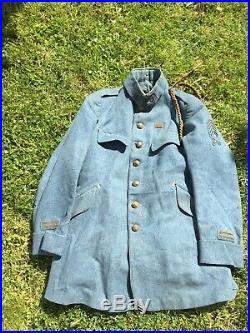 Veste lieutenant Bleu horizon BH 201e RI de Cambrai WW1 poilu Craonne tranchée