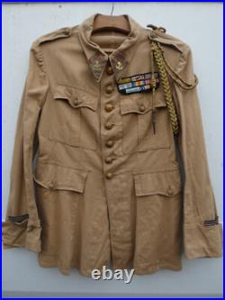 Veste saharienne col aiglon coloniale 14 18 wwi ww1 ou années 20