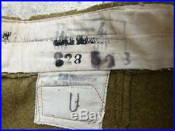 WW1 Authentique Pantalon Culotte en Drap Moutarde Tirailleurs Troupes Afrique