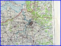 WW1 Carte Belgique France Fin De la Guerre Nord West Europe Militaire Grand 1919