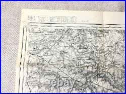 WW1 Carte Français Militaire Laon France Grand Guerre Bataille 1917