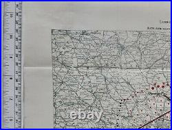 WW1 Carte London & Sud Est Angleterre Antiaérien Défense Schéma 1918 Aerodrome