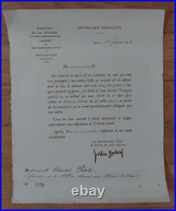 WW1 Croix Rouge Française Diplôme Palme de Vermeil Insigne Special en Or Porte