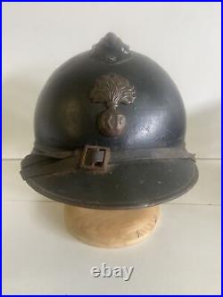 WW1 Français Casque Adrian Infanterie M15 Coiffe Jugulaire Helmet Casco Modèle15