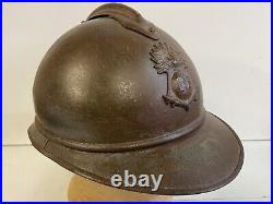 WW1 Français Rare Casque Adrian M15 Troupe Coloniale Zouave Helmet Casco M15