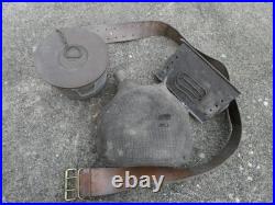WW1 Lot Gourde Individuel 2 Litres Gamelle Ceinturon 1915 & Lanterne Incomplete