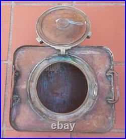 WW1 Marine Militaire Caisse Bronze Cuivre France Mle 1840 ORIGINAL Tranchée 1914