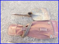 WW1 Pelle Pioche Seurre Francaise dans son etui en Toile de Fortune Ersatz