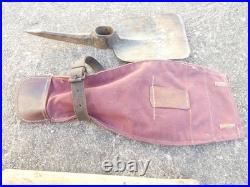 WW1 Pelle Pioche Seurre Francaise dans son etui en Toile de Fortune Ersatz