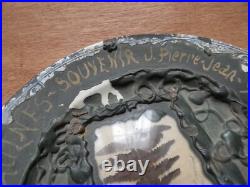 WW1 Rare Artisanat de Mutilé 1914 1916 Bataille Chaulnes Feuille AVOCOURT VERDUN