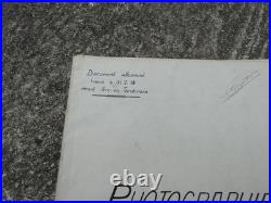 WW1 Rare Document Allemand Trouvé Fere en Tardenois Photographies Aeriennes