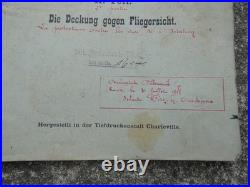 WW1 Rare Document Allemand Trouvé Fere en Tardenois Photographies Aeriennes