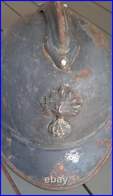 WW1 Relique Casque Adrian Mle 1915 Infanterie Verdun 1916 1° Guerre ORIGINAL