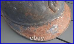 WW1 Relique Casque Adrian Mle 1915 Infanterie Verdun 1916 1° Guerre ORIGINAL