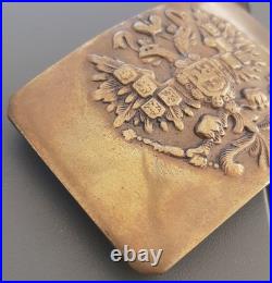 WW1 Russie Impériale Boucle de Ceinturon troupe Mle 1904 laiton ORIGINAL Buckle