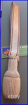 WW1 Serbie circa 1900 Dragonne de Sabre fil d'argent ORIGINAL Serbia Portepee